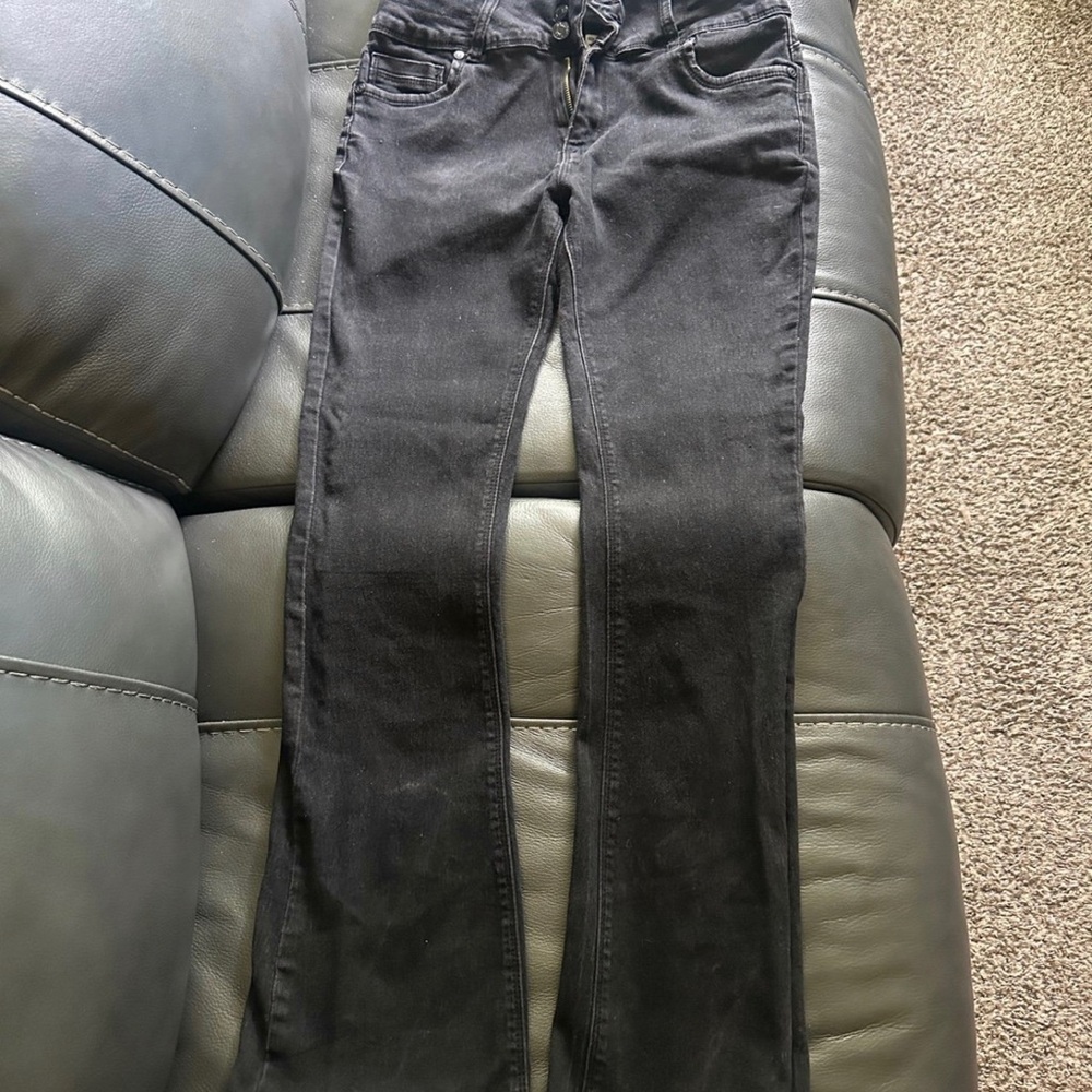 BAMBOO JEANS BLACK JEANS COLOMBIAN BUTT LIFTER LEVANTA COLA SIZE 15 - Picture 4 of 6